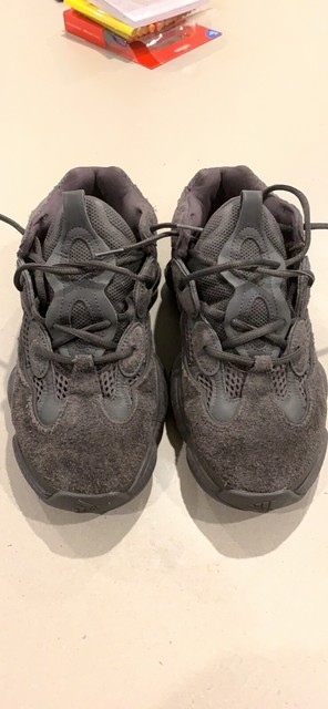 Gray Unauthorized Authentic Yeezy 500 Desert Rat 'Salt